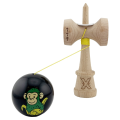 «Kendama Super Sticky X Original», металлический подшипник, веревка 62/65 см, King size 7.5 x 6 x 18 см , «Обезьянка», черная