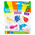 Set educativ cu aluat pentru modelare Play dough „Animale marine”, 5 culori x 10g.