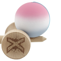 «Kendama Super Sticky X Original», Металлический Подшипник, веревка 62/65 см, King size 7.5 x 6 x 18 см, розово-бело-серый градиент