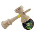 «Kendama Super Sticky X Original», металлический подшипник, веревка 62/65 см, King size 7.5 x 6 x 18 см , «Обезьянка», черная