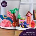 Set pentru creație din plastilină aerată Air Clay OKTO „Univers”, 10+1 Set pentru creație din plastilină aerată Air Clay OKTO „Univers”, 10+1