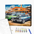 Pictură pe numere 40х50 cm (fără cutie) – Mașini retro Pictură pe numere 40х50 cm (fără cutie) – Mașini retro