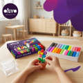 Set creativ cu plastilină aerată Air Clay OKTO, 24 buc × 6 g