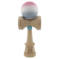 «Kendama Super Sticky X Original», Металлический Подшипник, веревка 62/65 см, King size 7.5 x 6 x 18 см, розово-бело-серый градиент