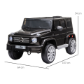 Mașinuță Mercedes-Benz G 500, Baterie 12V7AH, 2 motoare de 35W, roti EVA, scaune din piele Mașinuță Mercedes-Benz G 500, Baterie 12V7AH, 2 motoare de 35W, roti EVA, scaune din piele