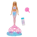 Păpușă Barbie „Sirenă strălucitoare”, cu funcție de făcut baloane de săpun Păpușă Barbie „Sirenă strălucitoare”, cu funcție de făcut baloane de săpun