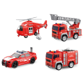 1:20 Set mașini de pompieri cu fricțiune (lumini /sunete) 1:20 Set mașini de pompieri cu fricțiune (lumini /sunete)