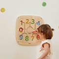 Panou educativ de perete din lemn „Numărare și sortare după culori” Panou educativ de perete din lemn „Numărare și sortare după culori”