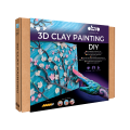 Объемная 3D картина из воздушного пластилина Air Clay 30×40 см — Ветви цветущего миндаля Объемная 3D картина из воздушного пластилина Air Clay 30×40 см — Ветви цветущего миндаля