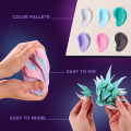 Объемная 3D картина из воздушного пластилина Air Clay 29×29 см Манга — Воздух