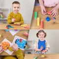Набор теста для лепки Air Dough OKTO, 8 цветов, 96 шт. Набор теста для лепки Air Dough OKTO, 8 цветов, 96 шт.