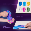 Объемная 3D картина из воздушного пластилина Air Clay 30×40 см — Водяные лилии