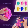 DIY Набор для творчества из воздушного пластилина Air Clay Маленькие миры «Единорог»