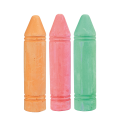 Set de cretă colorată pentru asfalt, 3 bucăți, 2 modele Set de cretă colorată pentru asfalt, 3 bucăți, 2 modele