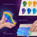 Объемная 3D картина из воздушного пластилина Air Clay 30×40 см — Звёздная ночь
