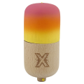 „Kendama Pill X Original”, profesională, ața 62/65 cm, 11 x 5 x 5 cm, gradient roz-portocaliu-galben