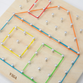 Geoboard din lemn „Planșă matematică”, 64 pini Geoboard din lemn „Planșă matematică”, 64 pini