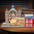 Puzzle 3D „Gară feroviară” cu iluminare LED, 255 elem. Puzzle 3D „Gară feroviară” cu iluminare LED, 255 elem.
