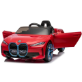 Машина BMW i4, Аккумулятор 12V7AH, 4 мотора 25-35W, EVA колеса, кожаные сидения