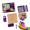 Tablou 3D pe numere din plastilină aerată Air Clay 29×29 cm – Flamingo Roz Tablou 3D pe numere din plastilină aerată Air Clay 29×29 cm – Flamingo Roz