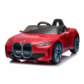 Машина BMW i4, Аккумулятор 12V7AH, 4 мотора 25-35W, EVA колеса, кожаные сидения