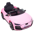 Mașinuță Audi e-tron, Baterie 12V4.5AH, 2 motoare de 35W, roti EVA, scaune din piele