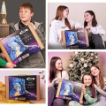 Tablou 3D cu plastilină aerată Air Clay 29×29 сm Manga – Apă
