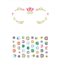 Set de pietricele și stickere pentru față și unghii Dodo „Fetița soarelui” Set de pietricele și stickere pentru față și unghii Dodo „Fetița soarelui”