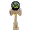«Kendama Super Sticky X Original», металлический подшипник, веревка 62/65 см, King size 7.5 x 6 x 18 см , «Обезьянка», черная