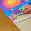 Объемная 3D картина из воздушного пластилина Air Clay 30×40 см — Парк Гуэля, Барселона
