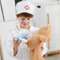Costum de doctor pentru copii cu bonetă medicală