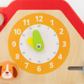 Panou educativ din lemn „Căsuță”, 11 elemente interactive Panou educativ din lemn „Căsuță”, 11 elemente interactive