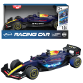 1:24 Mașină de curse F1 cu mecanism pull-back , (lumină/sunet), albastră