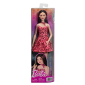 Păpușa Barbie „Fashionista în rochie roz cu imprimeu leopard”