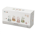 Labirint din lemn cu mărgele colorate, 10 elemente, 4 modele Labirint din lemn cu mărgele colorate, 10 elemente, 4 modele