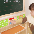 Șevalet pentru copii cu tablă dublă 2 în 1 și panou educativ Șevalet pentru copii cu tablă dublă 2 în 1 și panou educativ