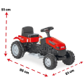 Tractor ACTIVE 6V, roșu