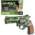 Revolver mecanic cu gloanțe moi, verde