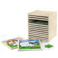 Set de puzzle-uri din lemn Viga Toys cu suport, 12 puzzle-uri a câte 9 piese Set de puzzle-uri din lemn Viga Toys cu suport, 12 puzzle-uri a câte 9 piese