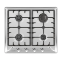 Aragaz Zanetti ECO 1120 INOX4 arzatoare pe gaz. Grătar din fontă. Panou de control în față. Aprindere electrică.inox