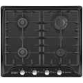 Aragaz Zanetti ECO 1120 BLACK4 arzatoare pe gaz. Grătar din fontă. Panou de control în față. Aprindere electrică. Email. Negru