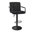 Барный стул SB-042 Velvet Black + Black Leg