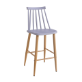Scaun bar JACK Dark Grey+Transprint Legs