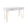 Consola Mia cu sertar White/Gold