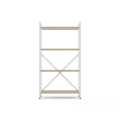 Стеллаж Nex Loft 1100x600x240 мм, 4 полки, ЛДСП, Белый / Дуб Артизан