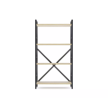 Стеллаж Nex Loft 1100x600x240 мм, 4 полки, ЛДСП, Антрацит / Дуб Артизан
