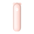 Ventilator portabil de mina JISULIFE F8 Plus, autonomie 11-46h, baterie 4500mAh, 3 viteze, Roz