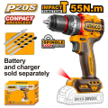 Mașina de înșurubat și găurit cu impact pe acumulator 55Nm (fara acum.) INGCO CIDLI205581