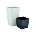 115036 Ghiveci de flori Cvadro 16*16*30 cm Aleana, trandafir alb