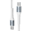 Кабель Type-C - Type-C, 20V/3.0A/60W/PD3.0/QC3.0, 1.0m, 3mk N-SERIES Белый